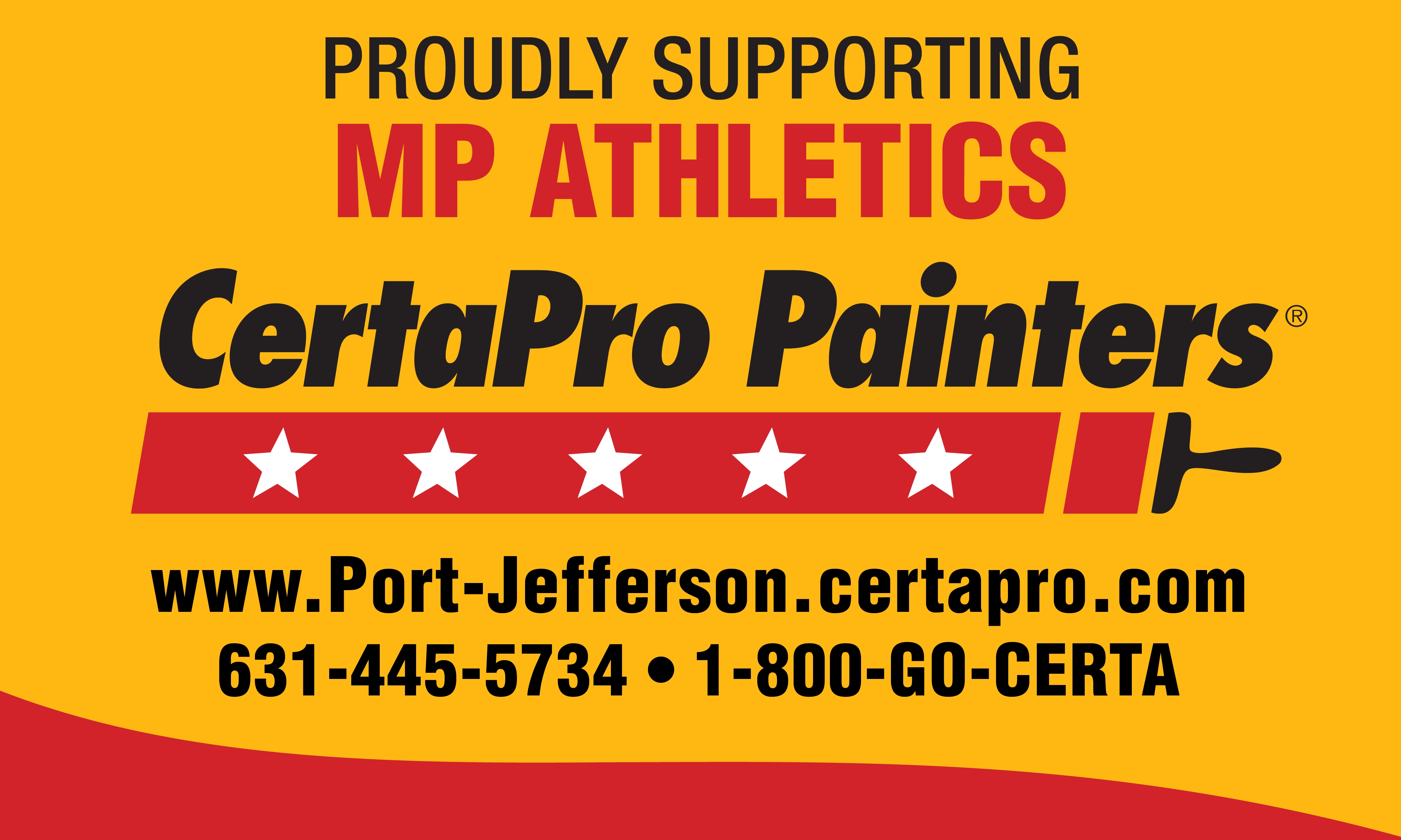 CertaPro Painters of Port Jefferson supports Miller Place Athletic Booster Club