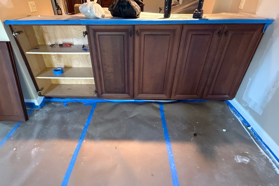 Before Professional Cabinet Painting