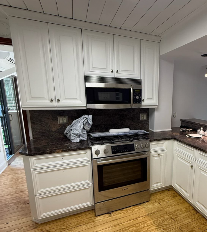 White Cabinet Painting Setauket, NY