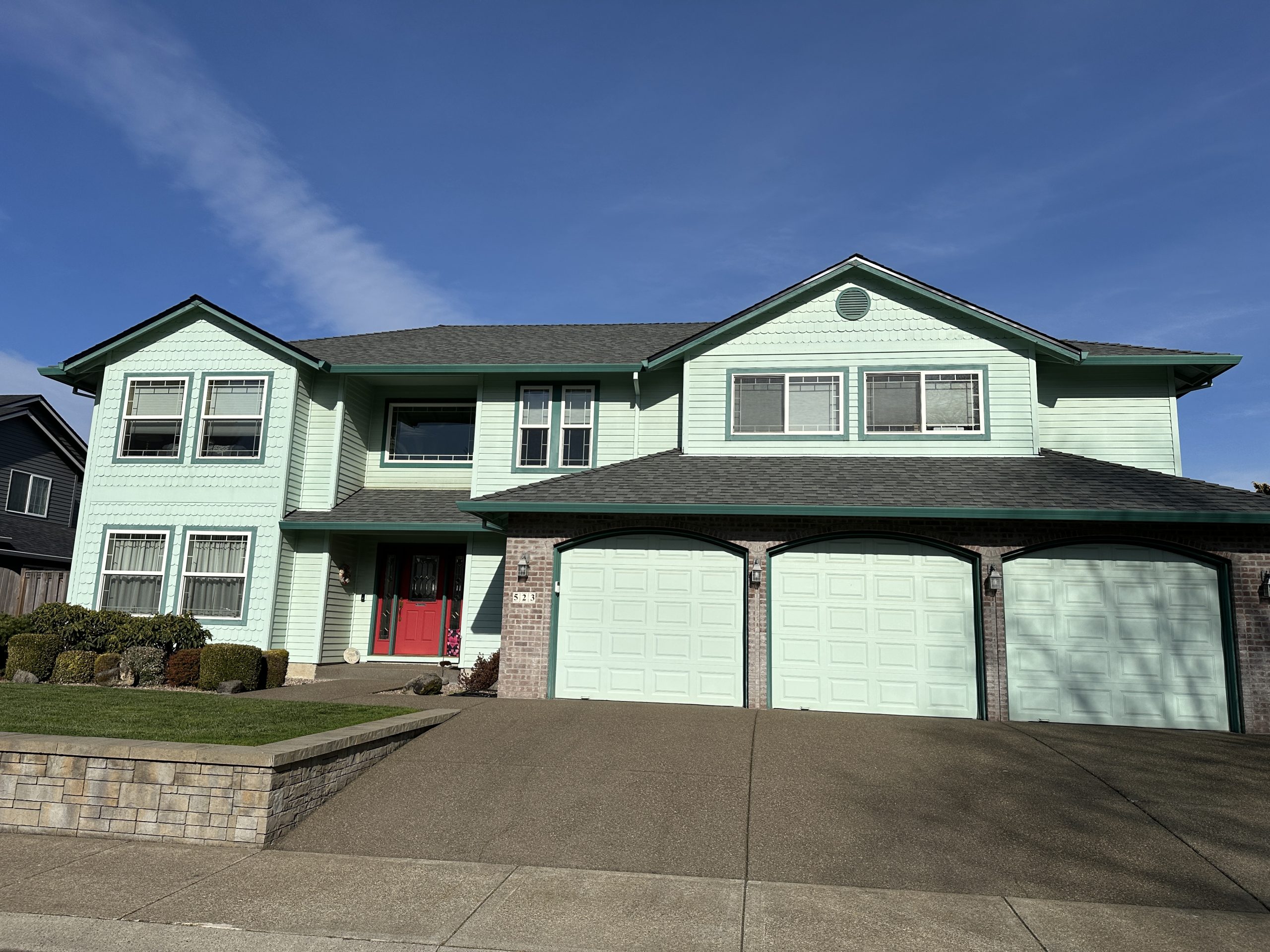 home exterior paint job before