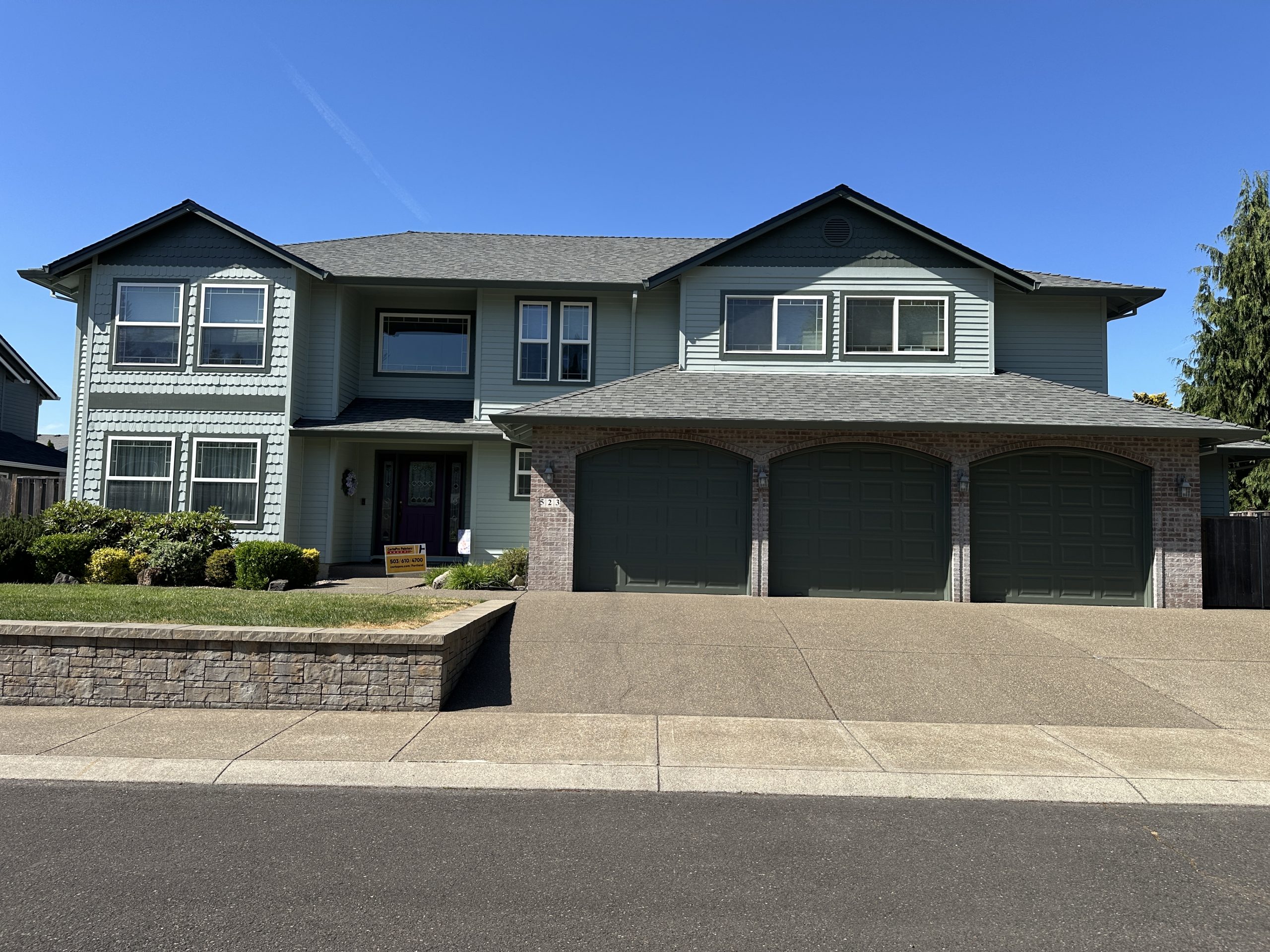 home exterior paint job after