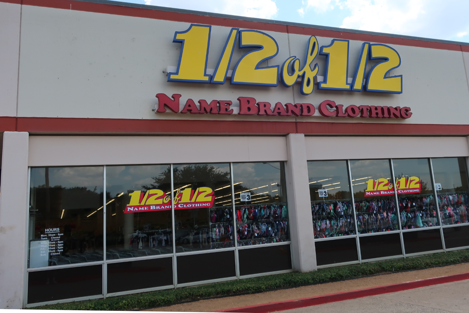 Storefront before painting