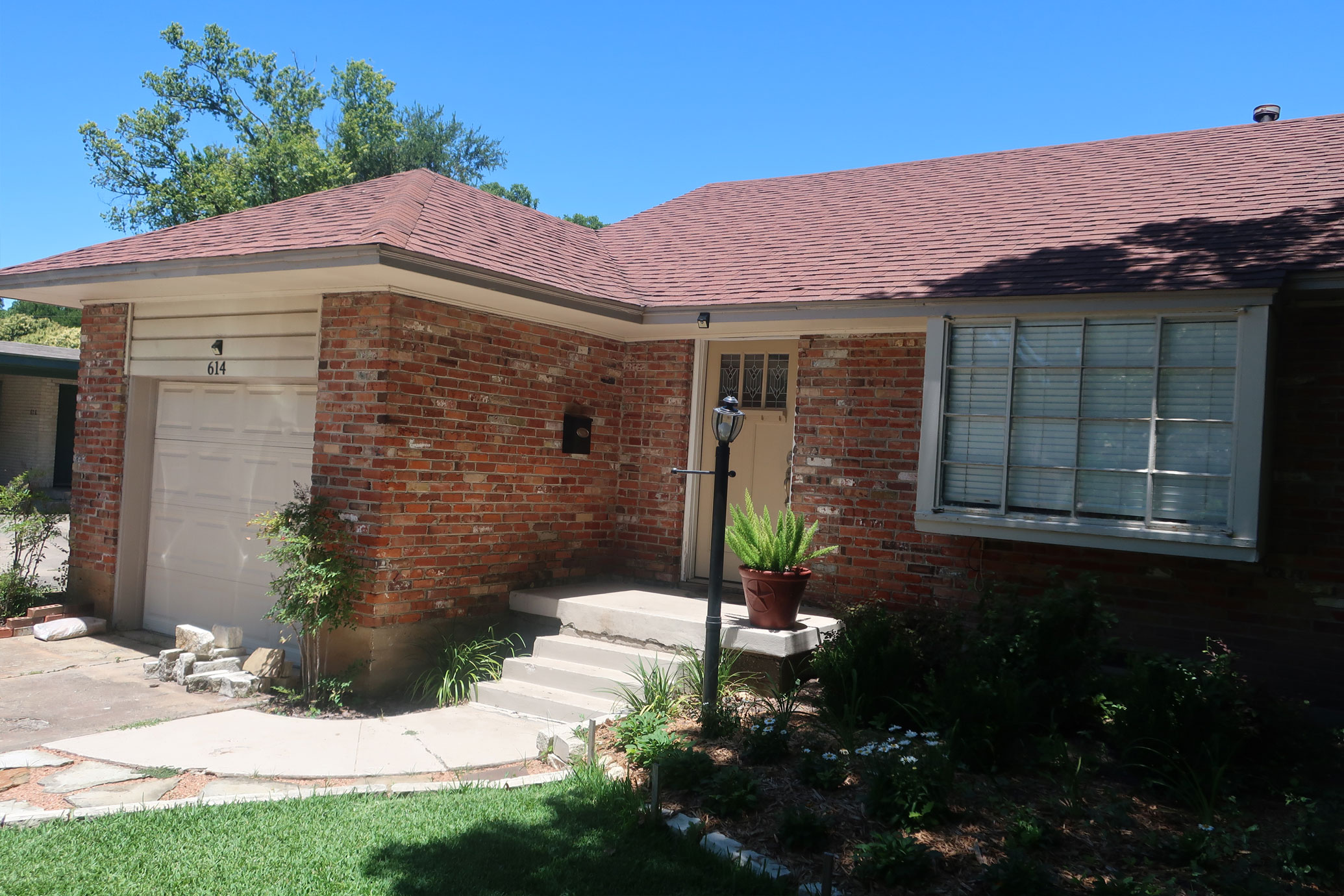 before exterior painting project