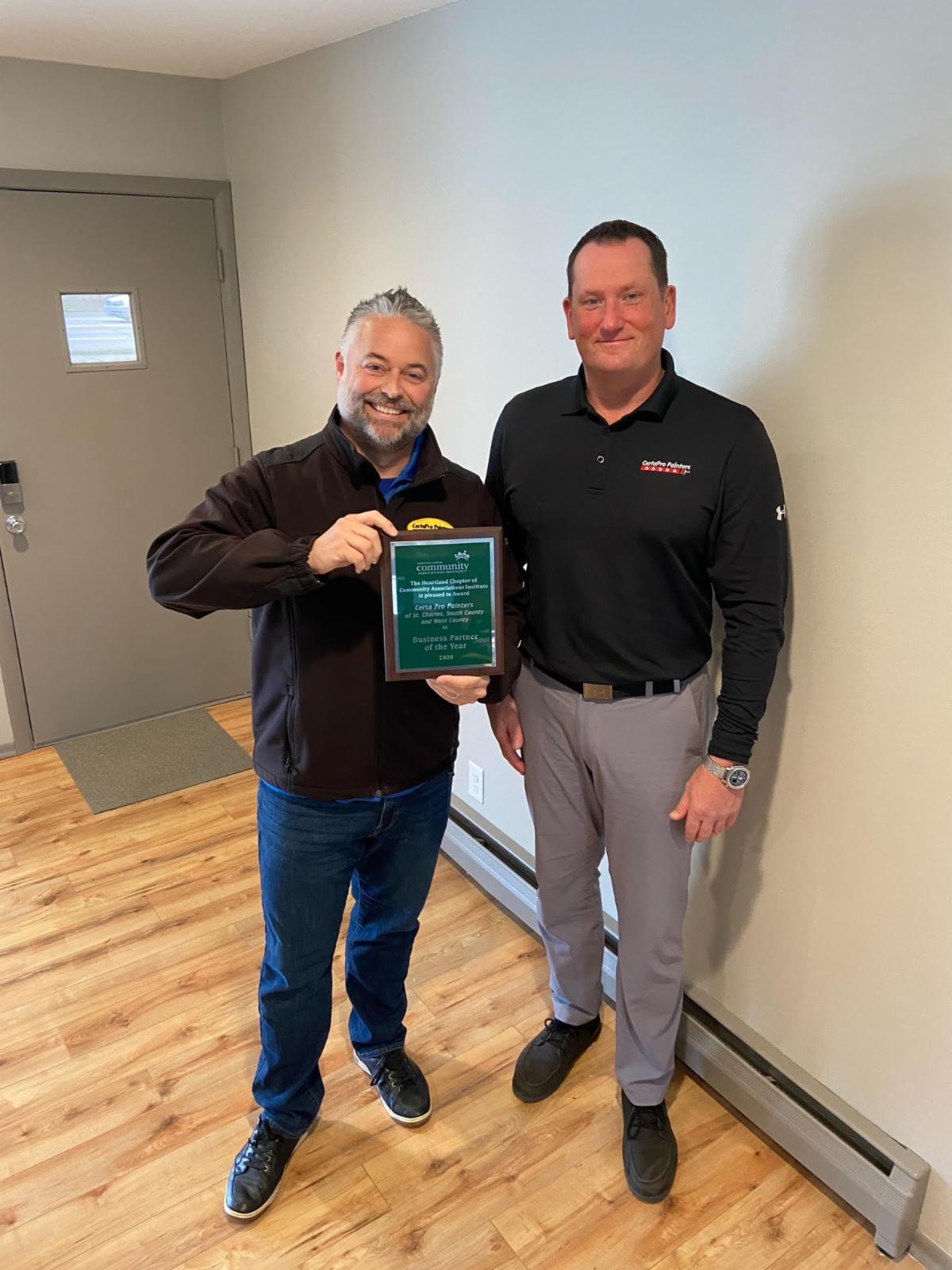 Certa Pro Painters BP 2020 Award