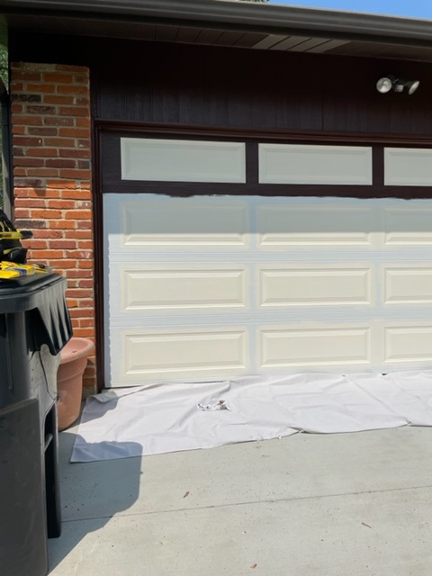 Painting in Process with White painted 