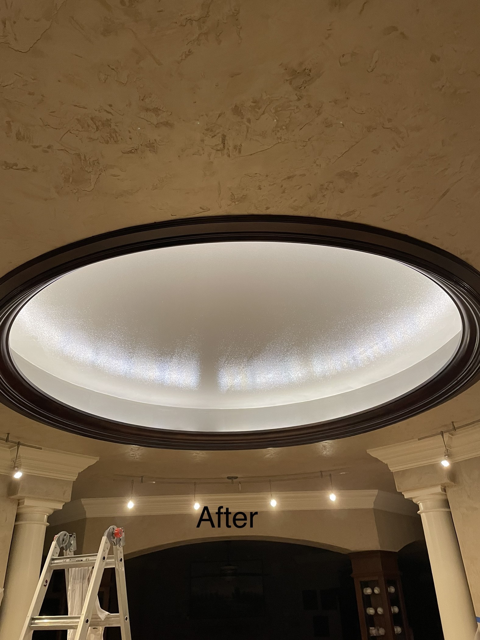 Tray Ceiling Painting After