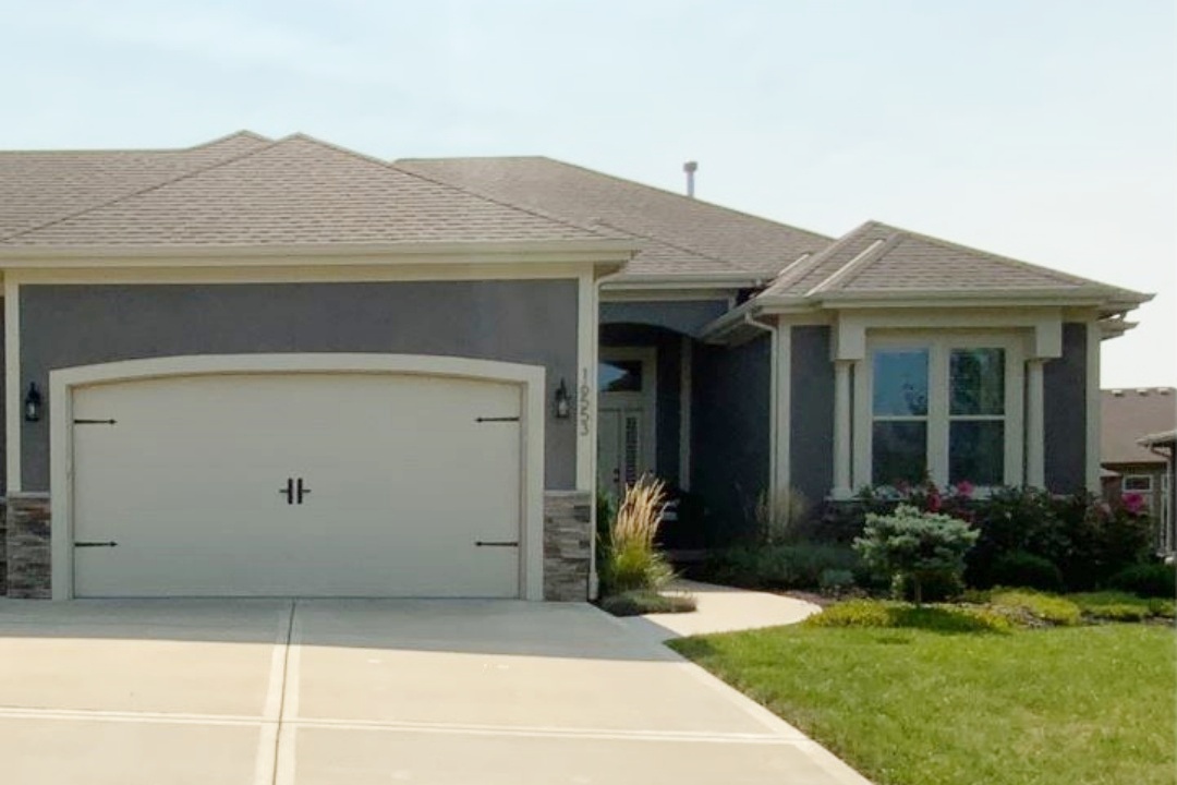 home exterior after refinish