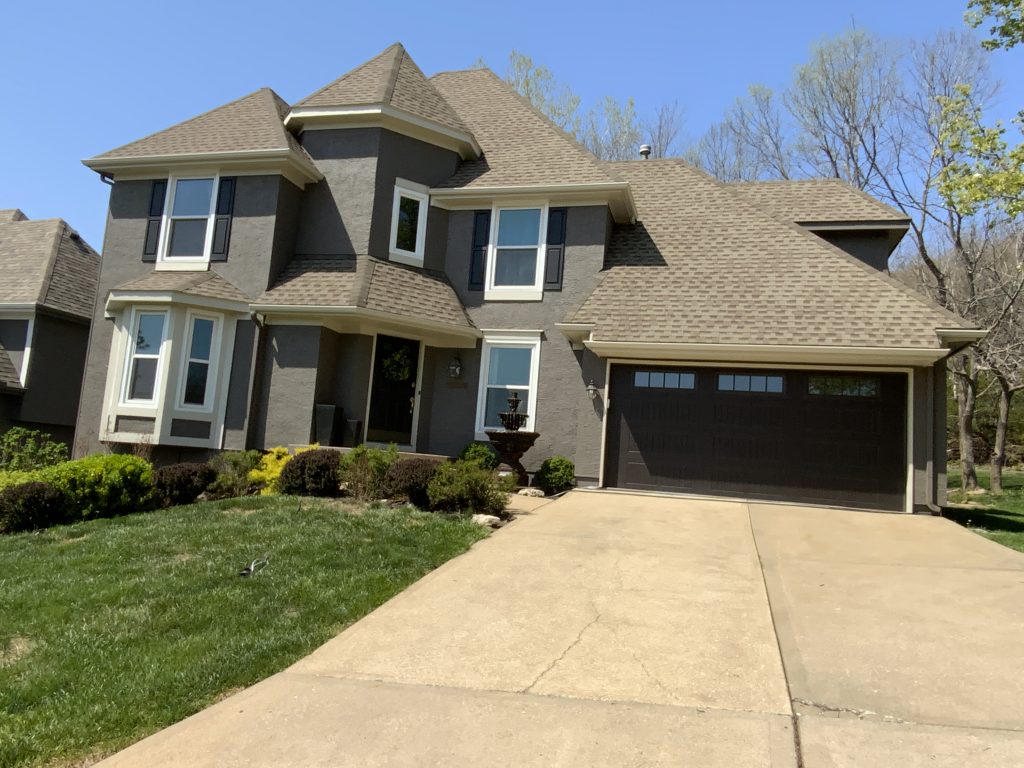 An exterior repaint in Lenexa After