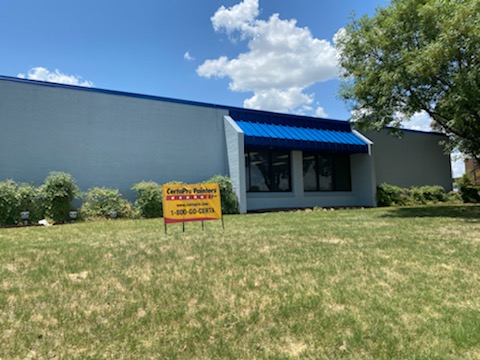 commercial building after