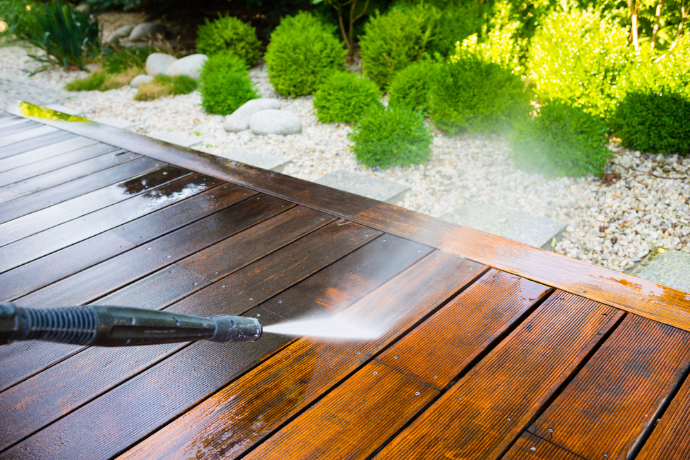 power wash deck