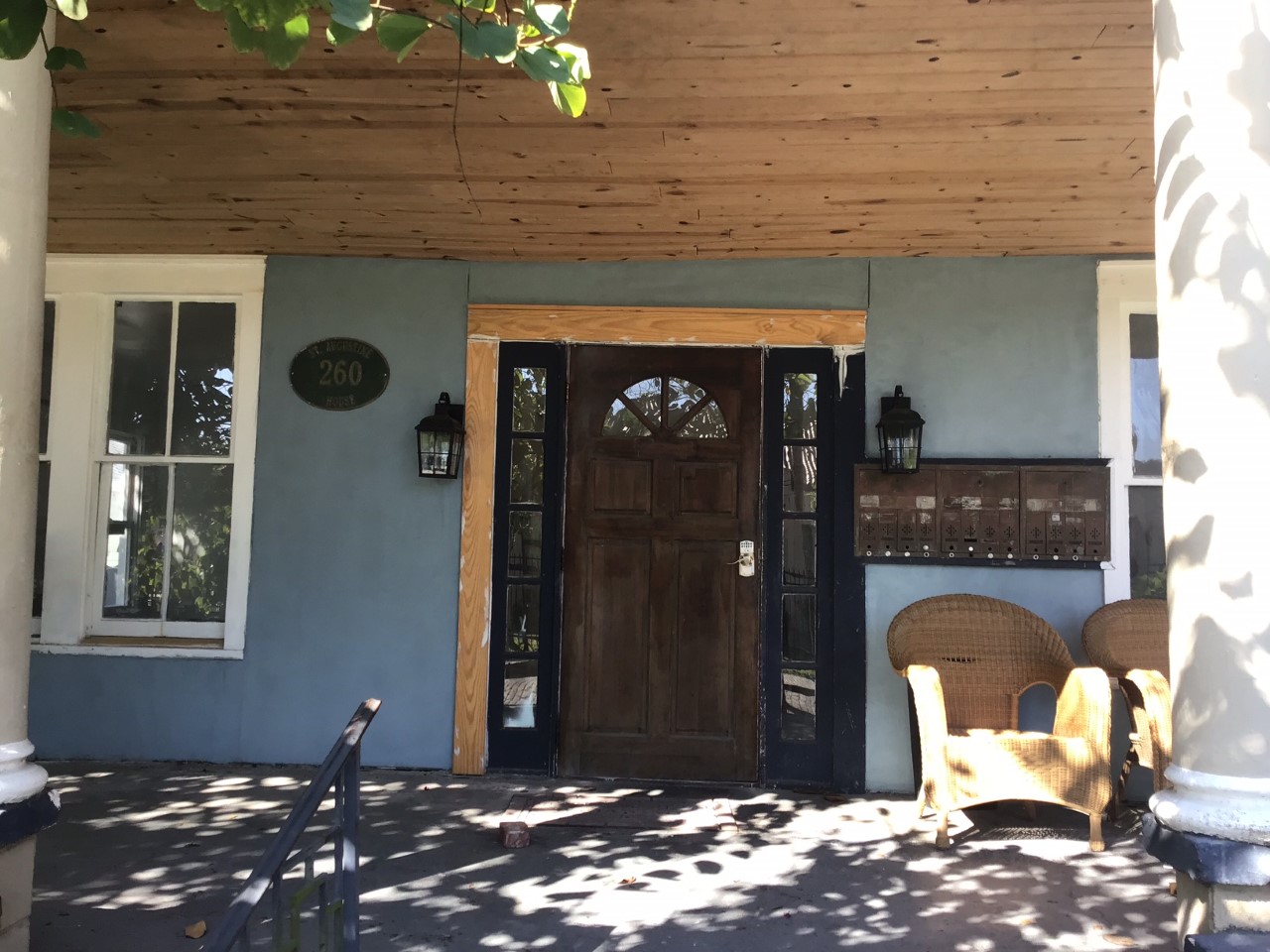 front door before painting