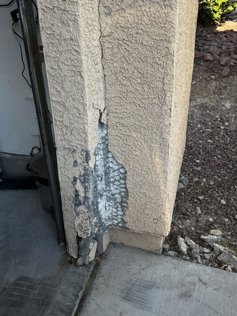 before stucco repair