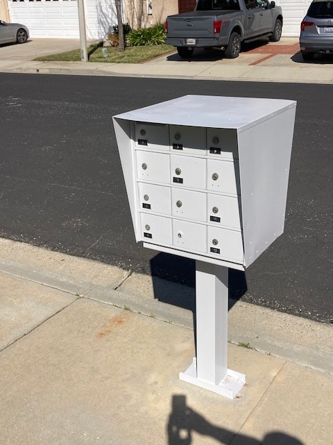 HOA Mailboxes Painting Project After