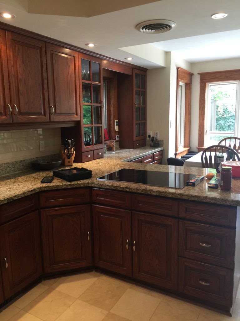 kitchen cabinets before