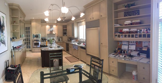kitchen panorama before