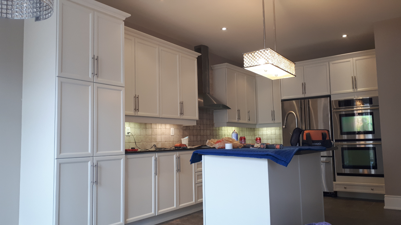 kitchen cabinets after painting