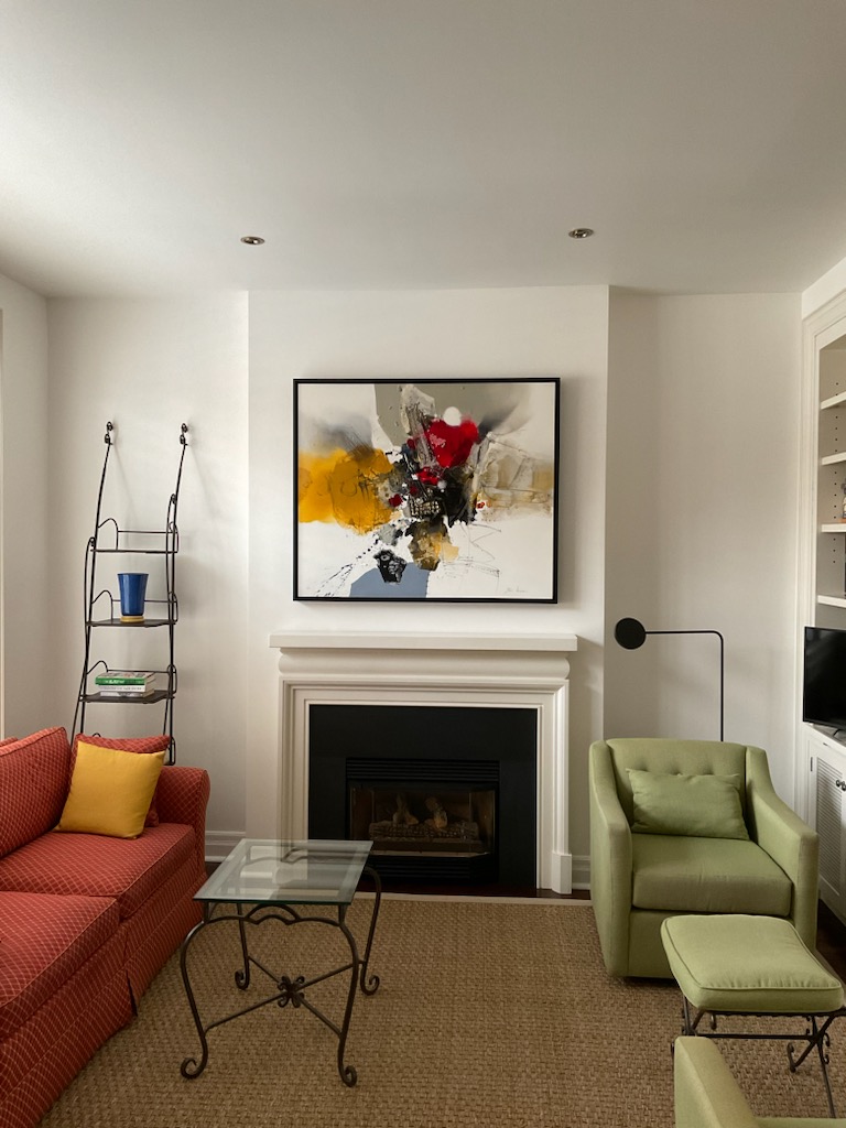 living room after painting by certapro toronto