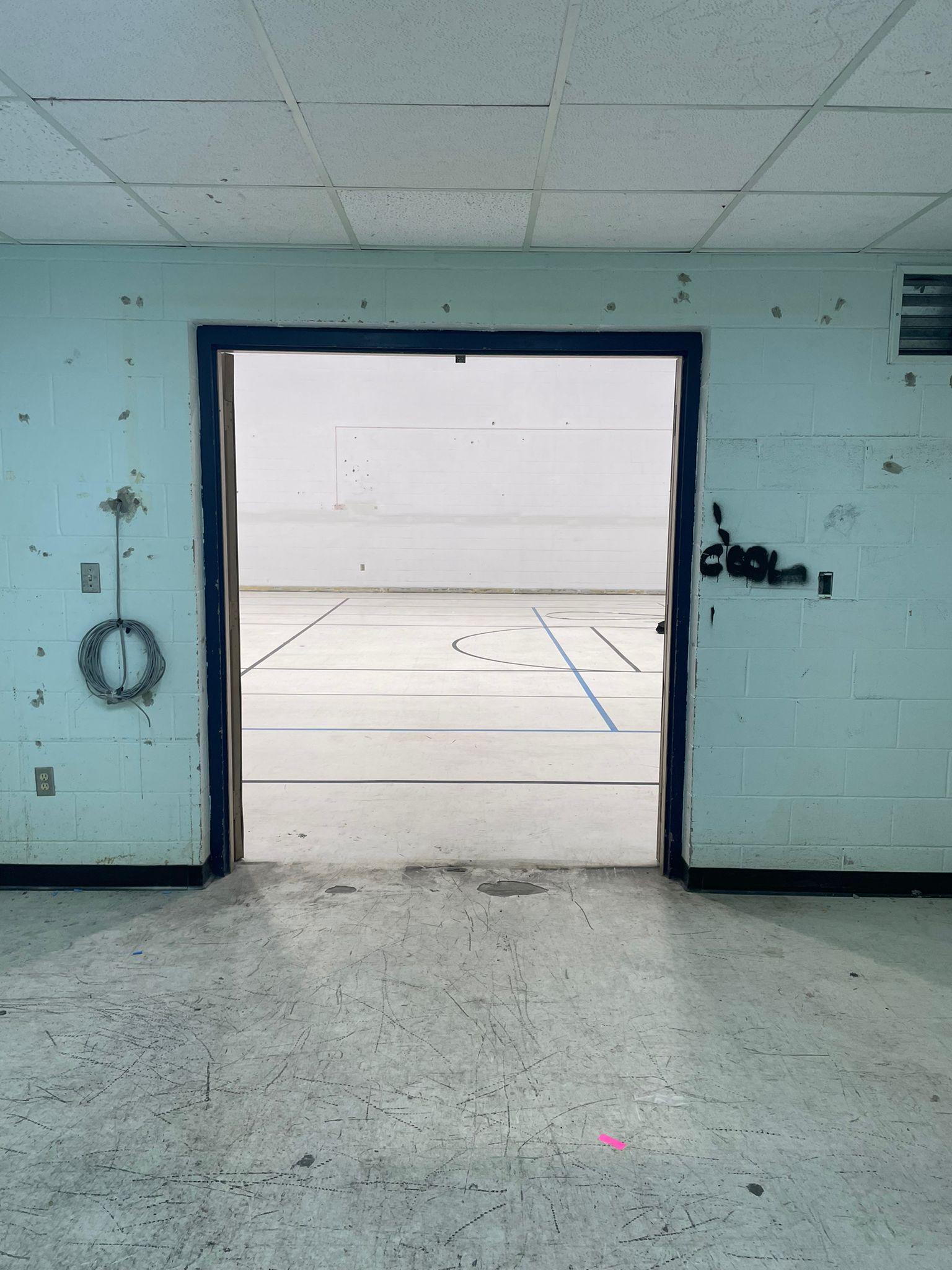 walls before painting