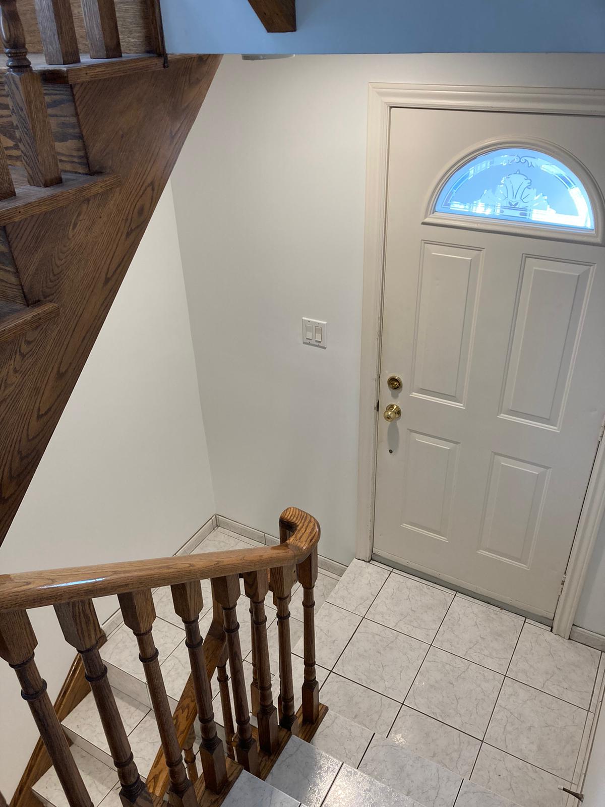 entryway after painting