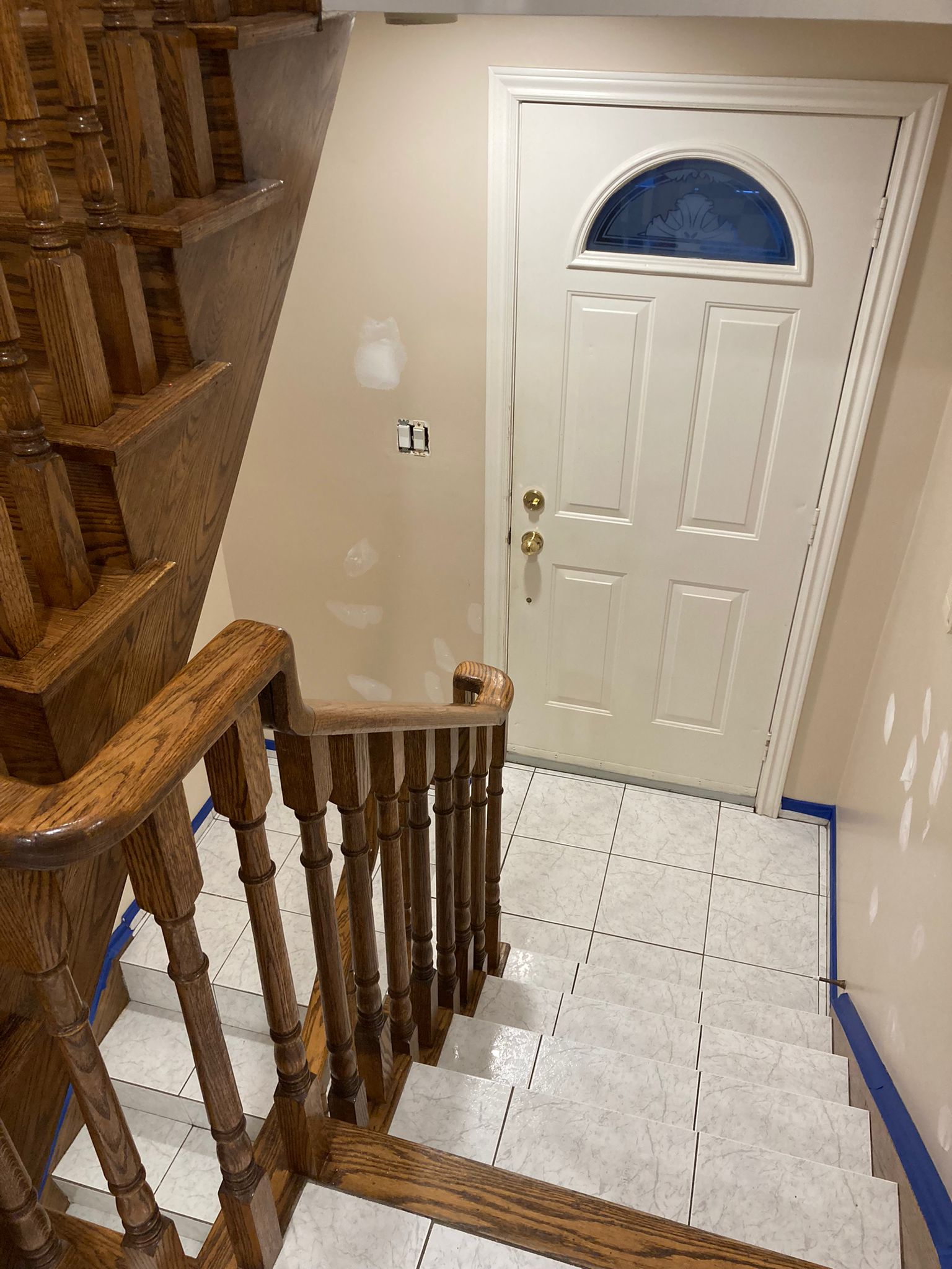 entryway before painting