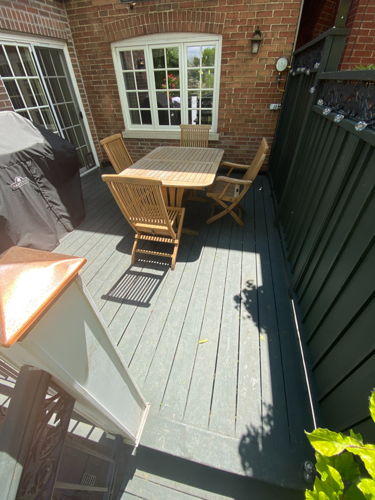 deck before repainting