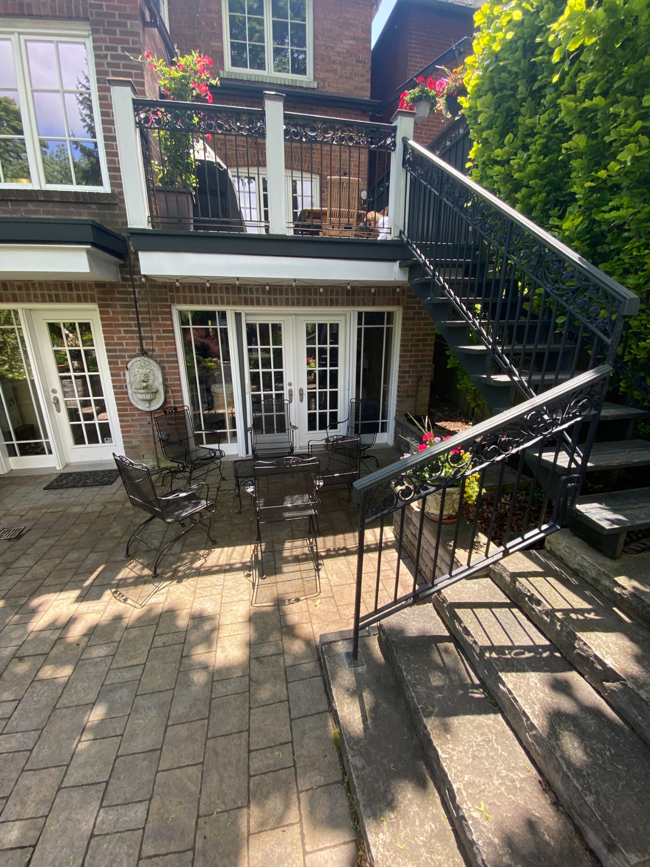 stairs before repainting