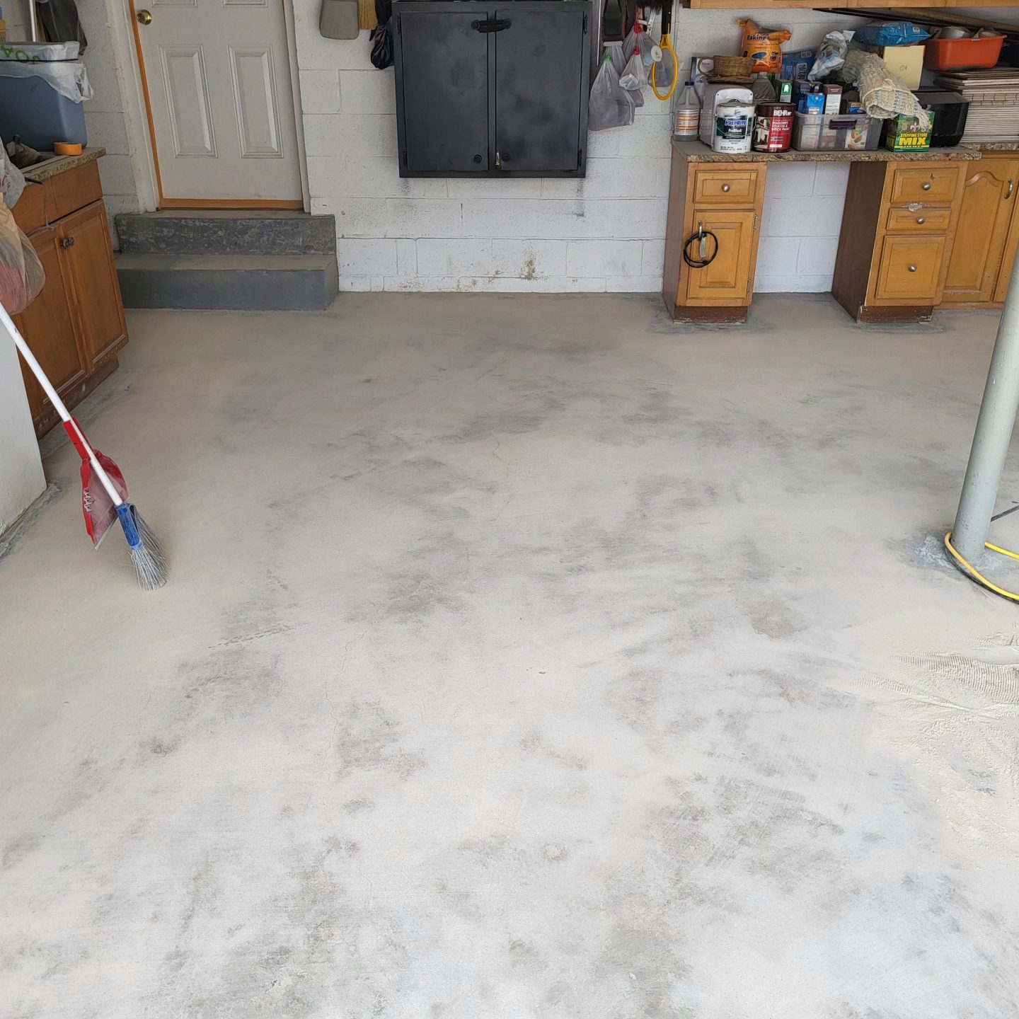 Before Photo of Garage Floor
