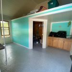 Pool room concrete floor coating