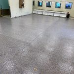Garage floor coating finished.