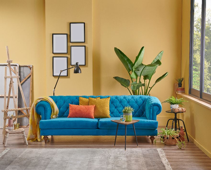 painted interior room