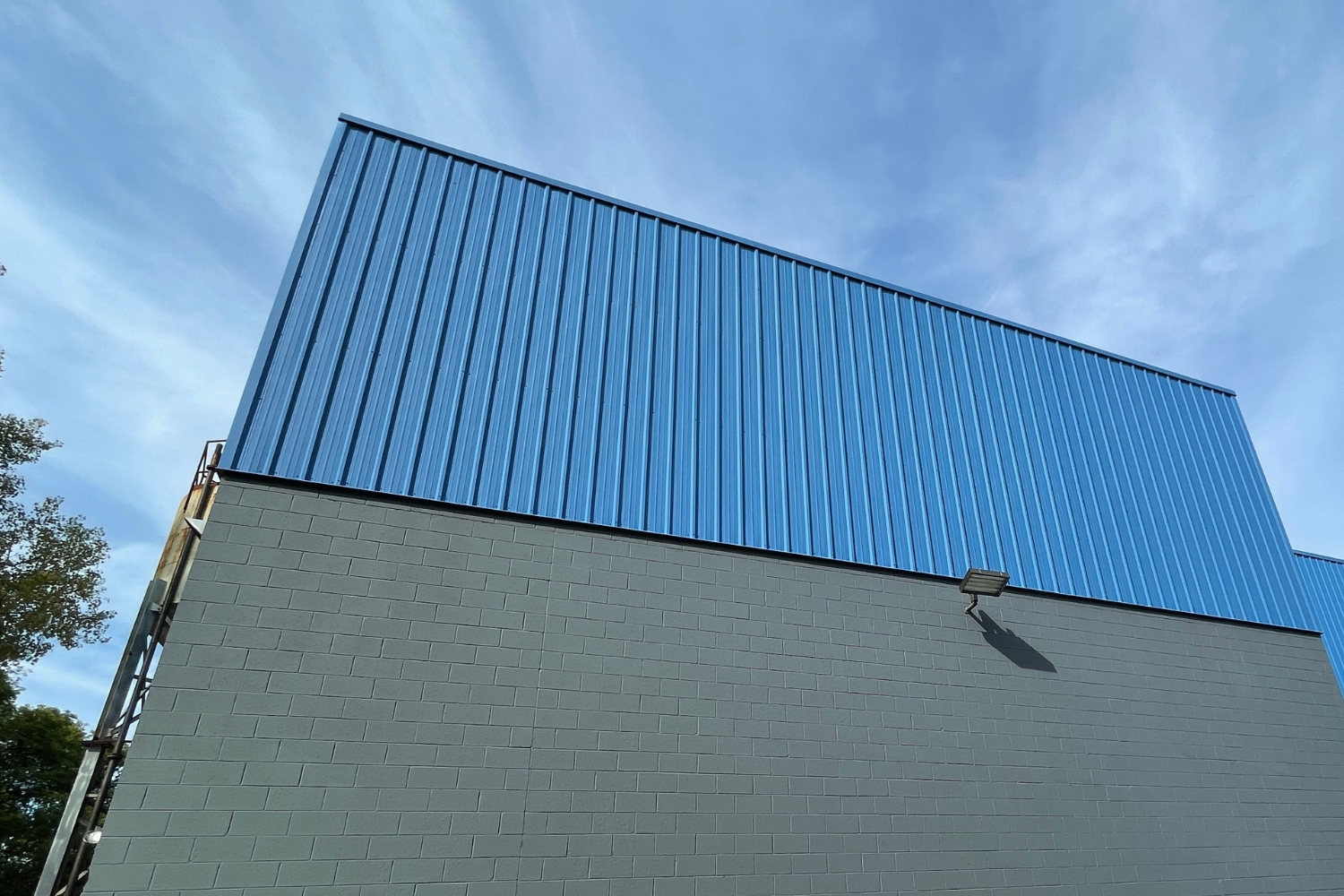 splitting caulk on exterior)