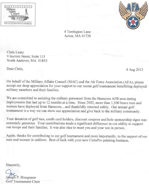 HFOT Woburn - Golf Sponsorship