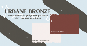urbane bronze paint swatch graphic
