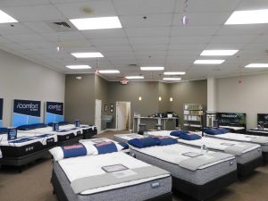 mattress store after painting