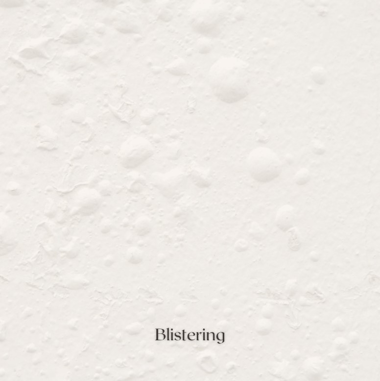 blistering type of paint peeling