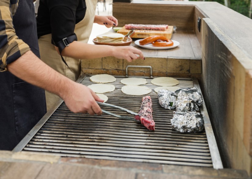 properly seal outdoor kitchen stonework