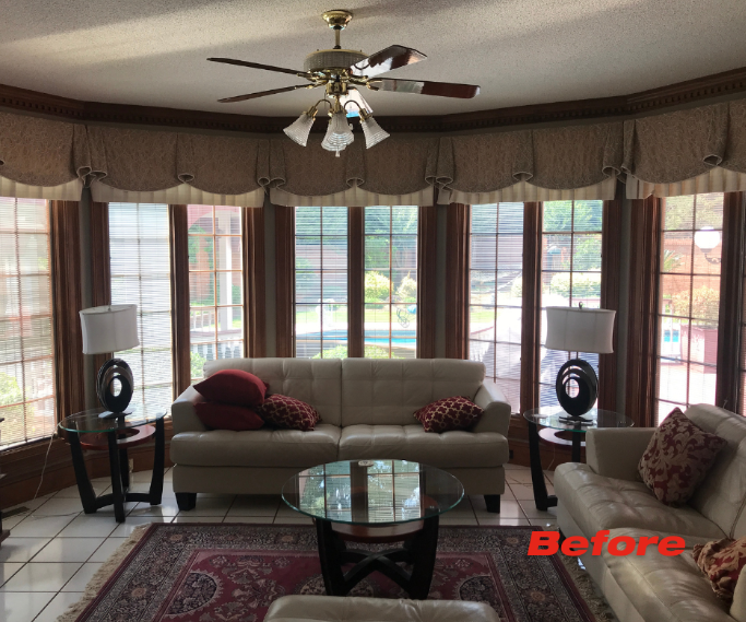 sunroom before painting