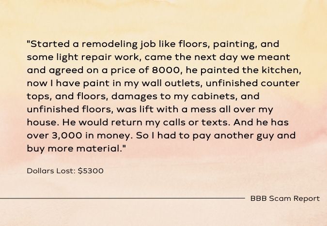 bbb scam report
