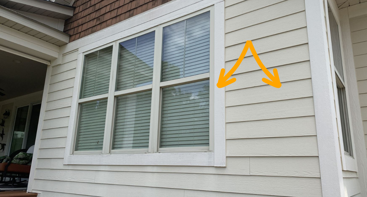 glossy trim and flat exterior