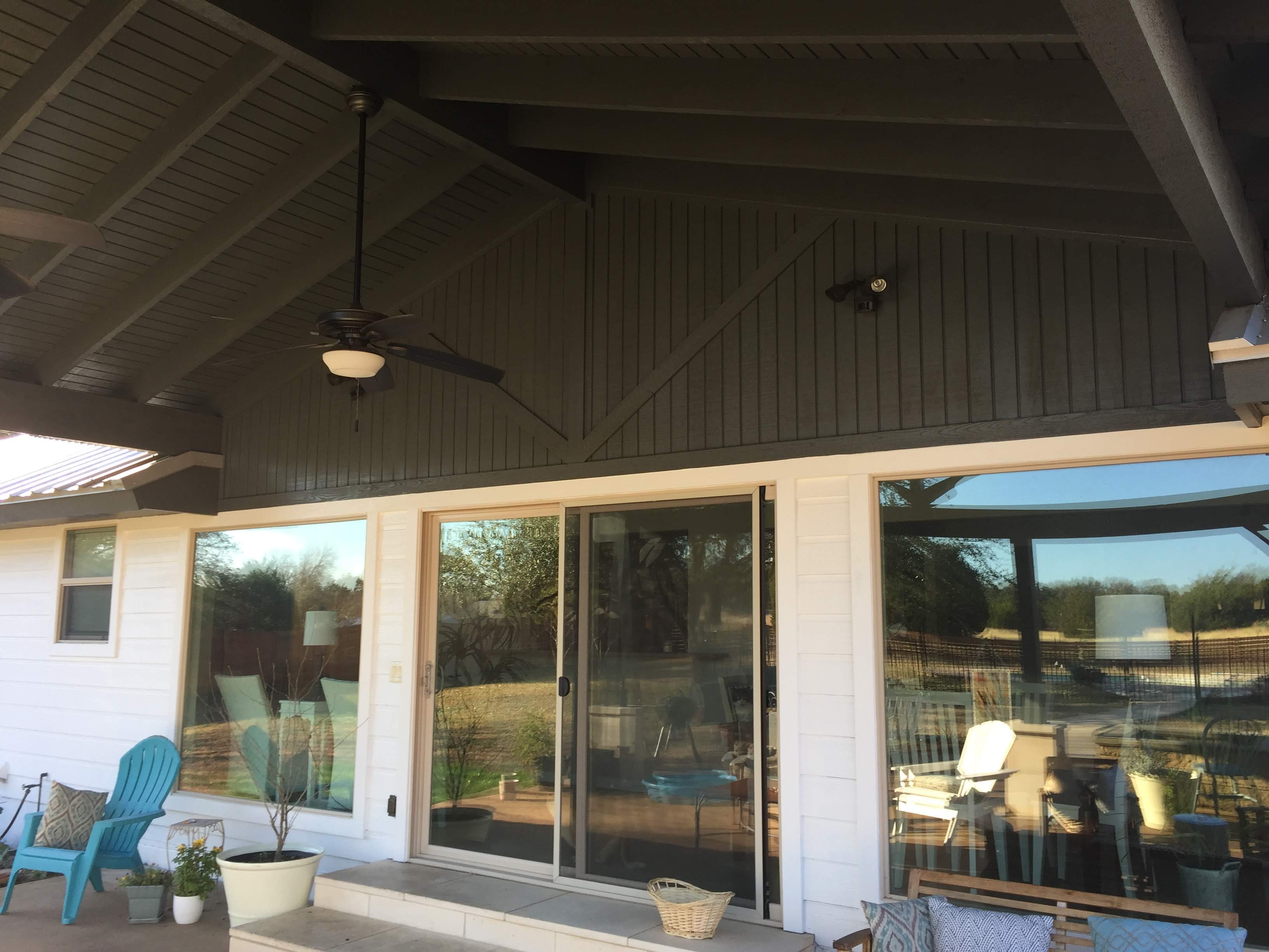 Painted brick & porch in austin tx