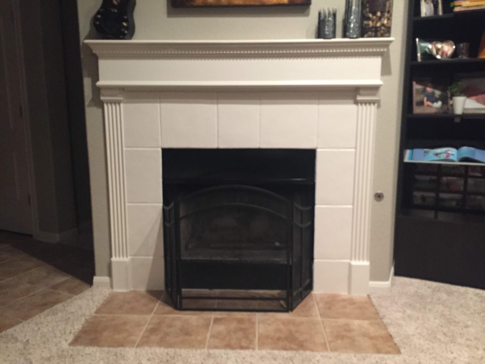 Fireplace painting After