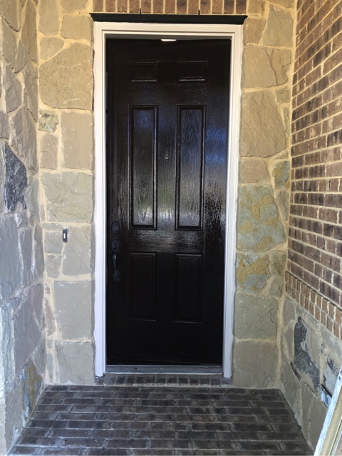 fiberglass door painted