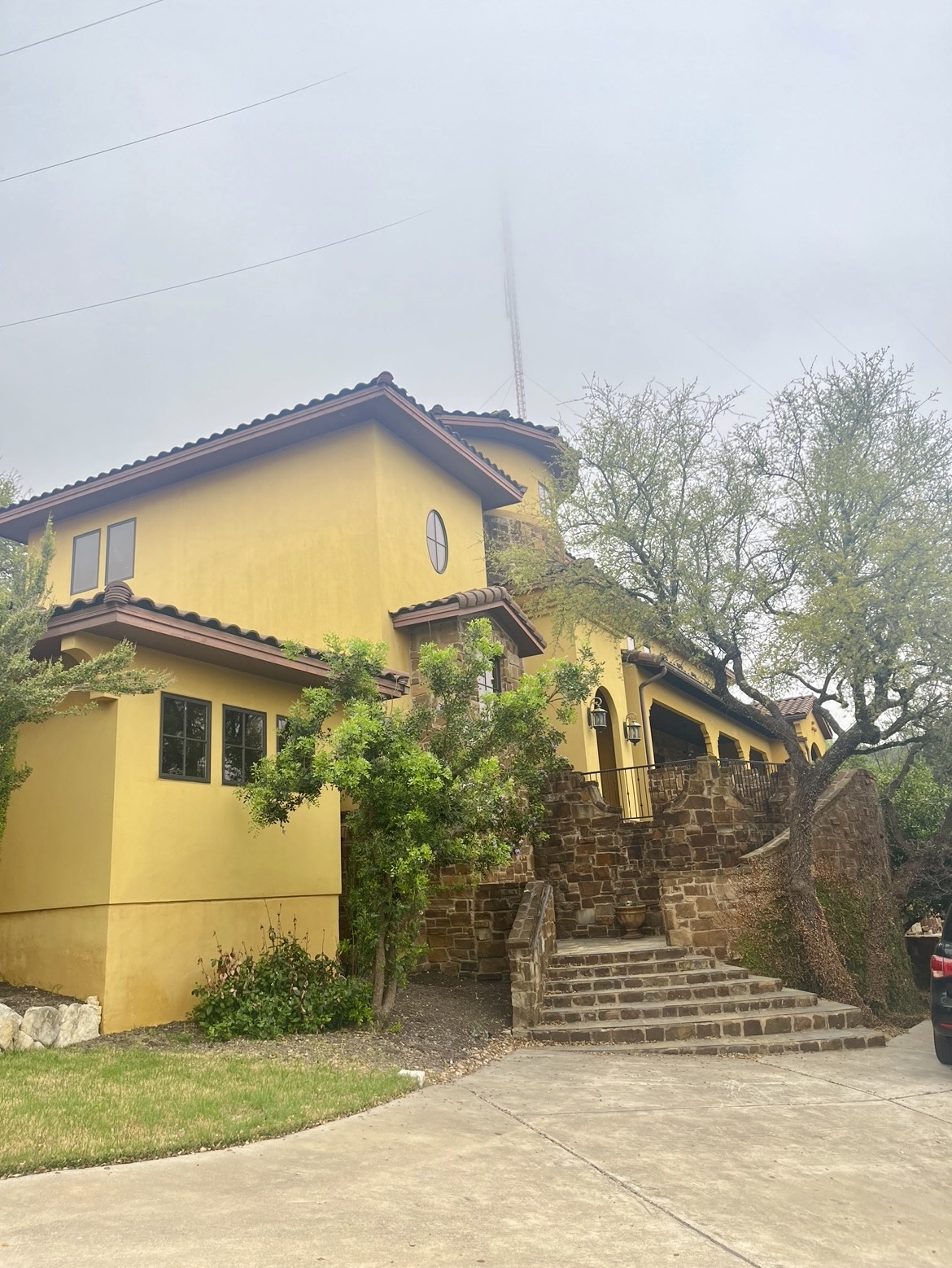Yellow Stucco House