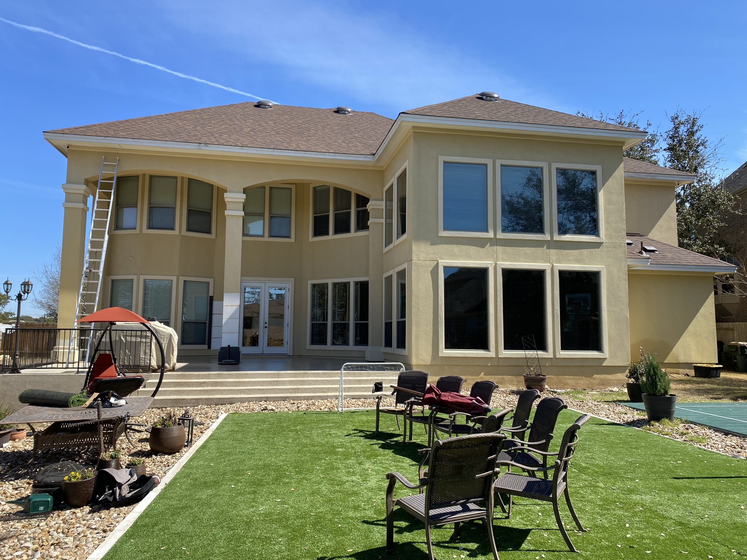 Former Stucco Exterior Paint