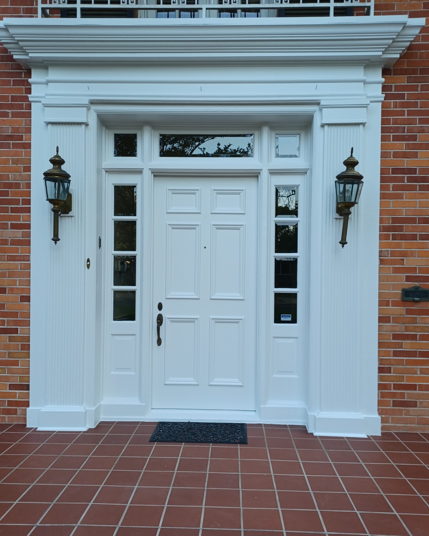 Front Door Repainted White