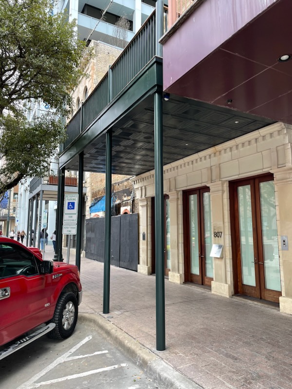 Metal Railing Painting After