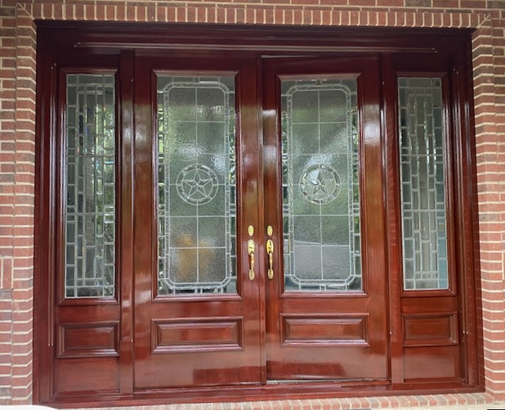 Door Refinishing Project After