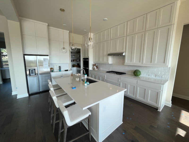 Green Kitchen Cabinets Before