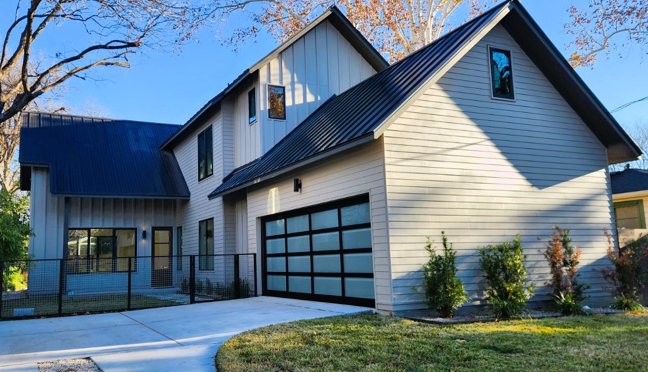 Exterior Brick and Garage Door