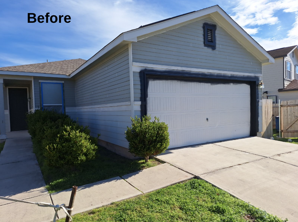 Hardie Board Siding Repainting Before